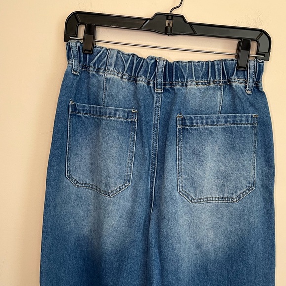 Wide Leg Denim Pants - Picture 13 of 14